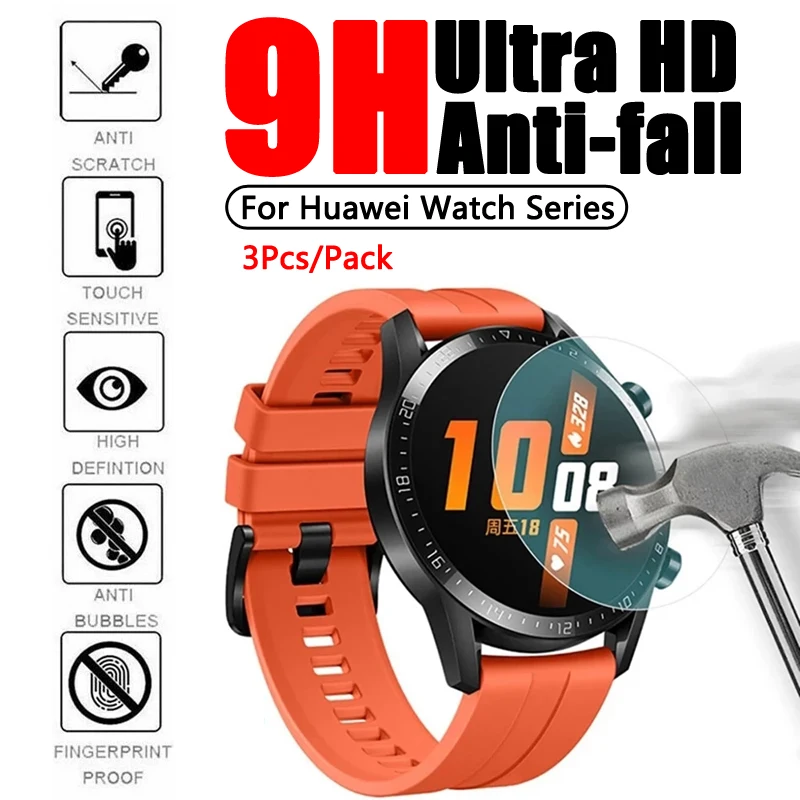 

9H Ultra HD Tempered Glass Film For Huawei Watch GT 2 GT 2E 42MM 46MM Screen Protectors For Watch 3 Pro Cover For Honor Magic 2