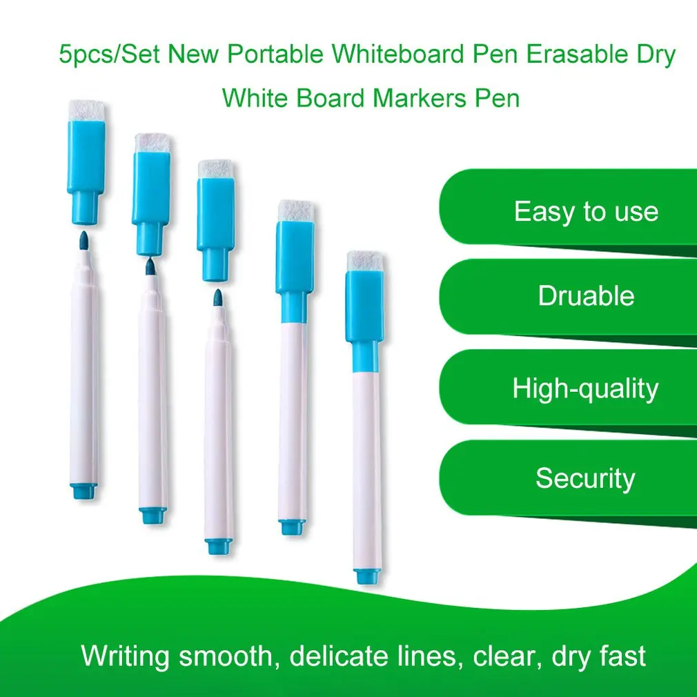 5 шт./компл. Совершенно новая ручка для белой доски стираемая сухая искусственная