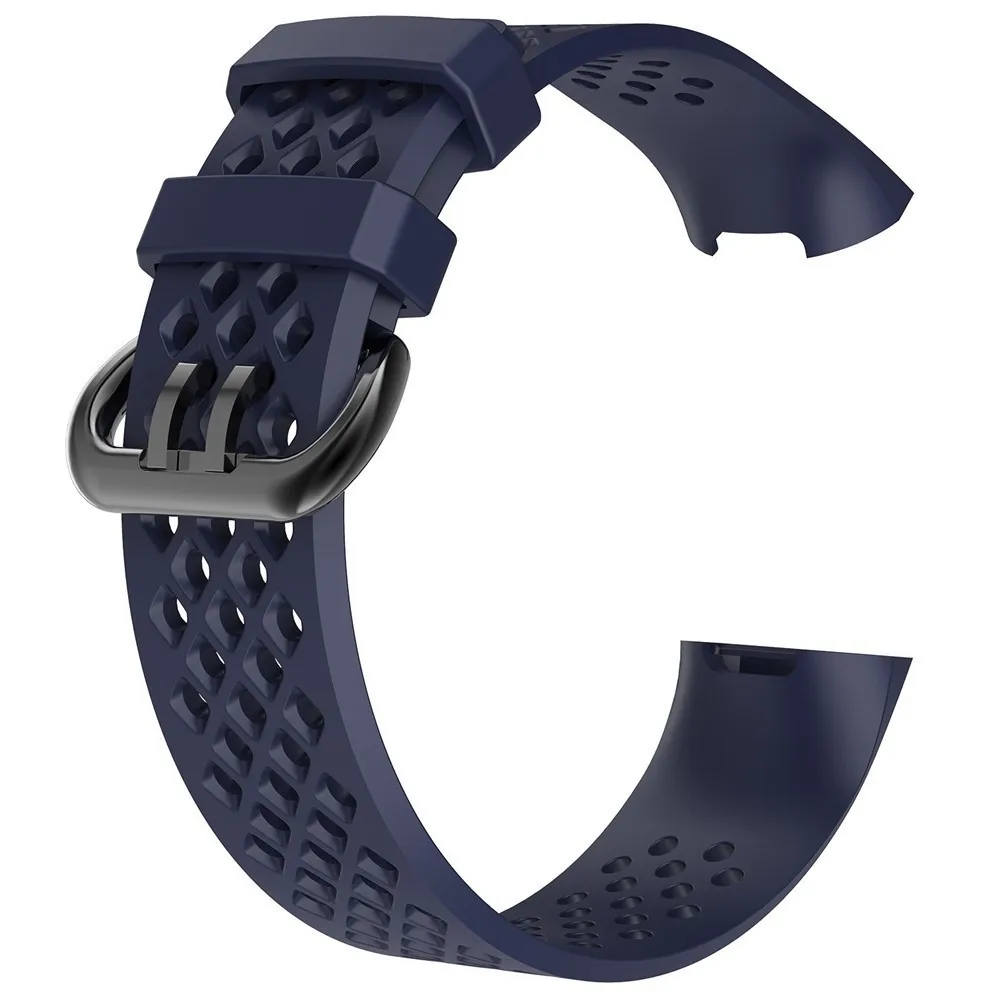Blue Coolaxy аксессуары для Fitbit Charge 3/3SE мягкий силиконовый водонепроницаемый браслет сменный ремешок для Fitbit Charge 3 ремешок - Цвет: Blue