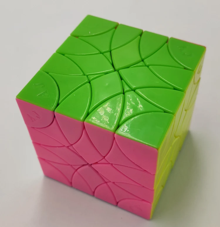 CubeIn & AJ Bombax Ceiba 4x4 Curvy Dinominx Cube Stickerless/Black Cubo Magico развивающая игрушка идея подарка|cubo