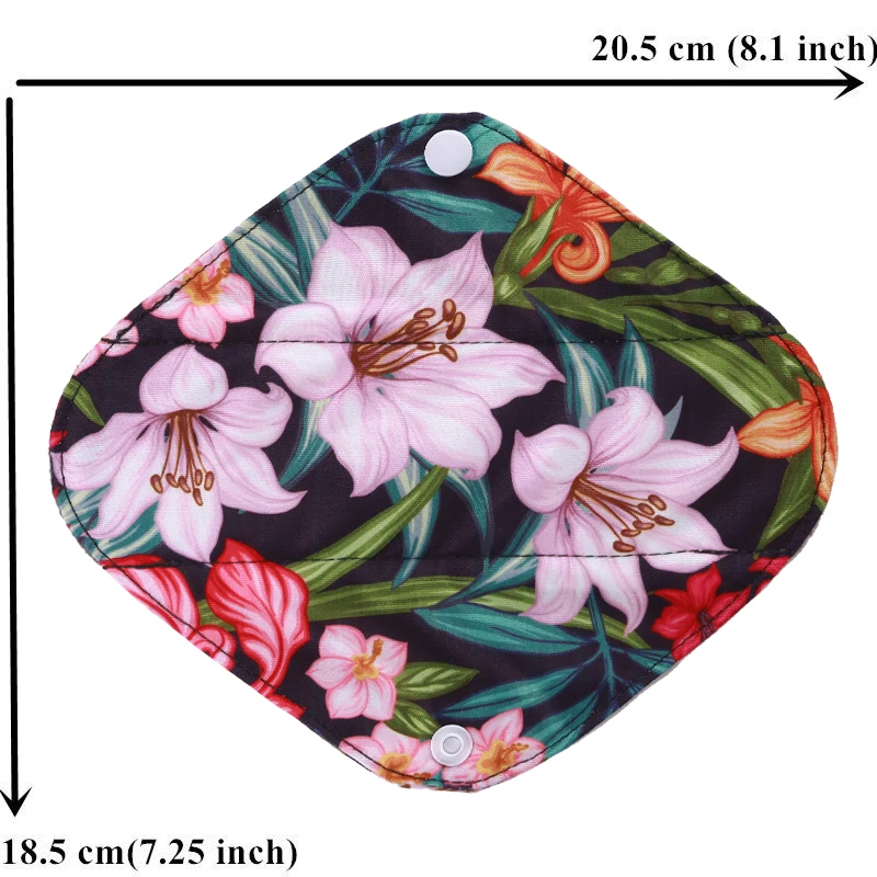 

[simfamily] 10Pcs Reusable Pads Bamboo Charcoal Pads Sanitary Pads Washable Panty Liner Mama Maternity Menstrual Cotton Dads
