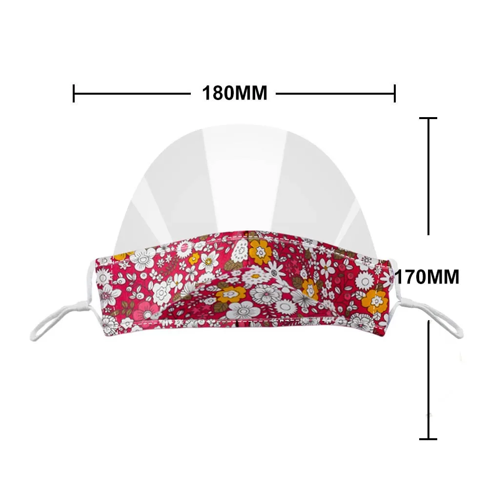 

1/3pc Adult Face-masks Mini Shield Print Mondmasker Reusable Masque Washable Mondkapjes Wasbaar Transparent Halloween Cosplay