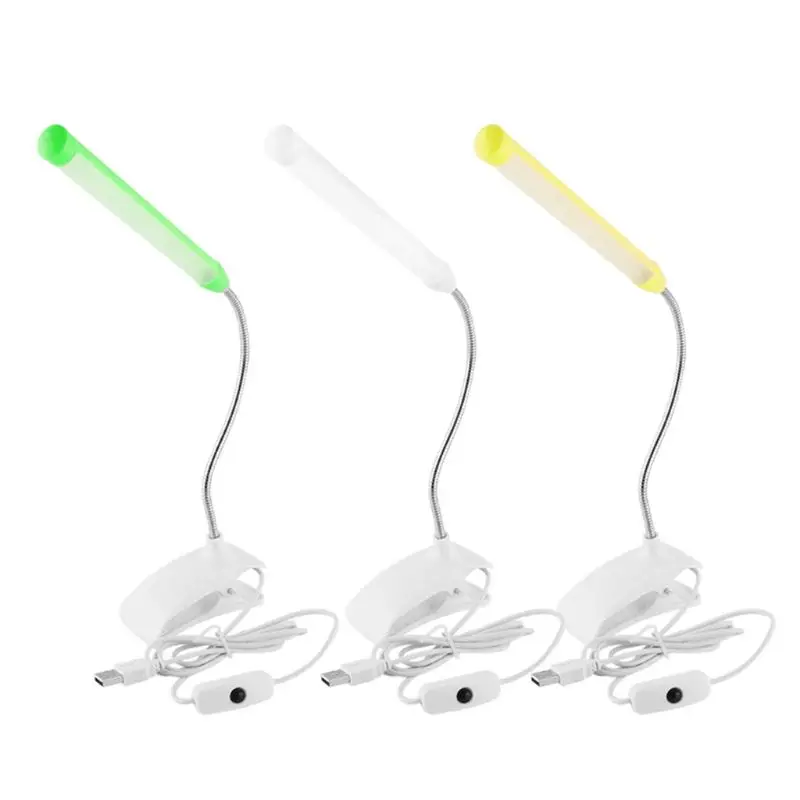 

28EA 1Pc Flexible USB 13 LED Light Clip-on Clamp Bed Table Study Desk Reading Lamp FRI