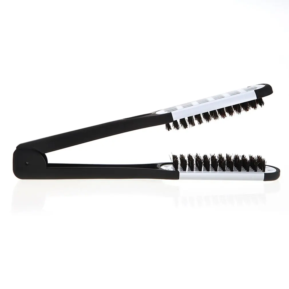 

Bristle Plywood Hair Comb Hair Straightening Brush Boar Brushes Shape Anti-static Straight Hair Comb