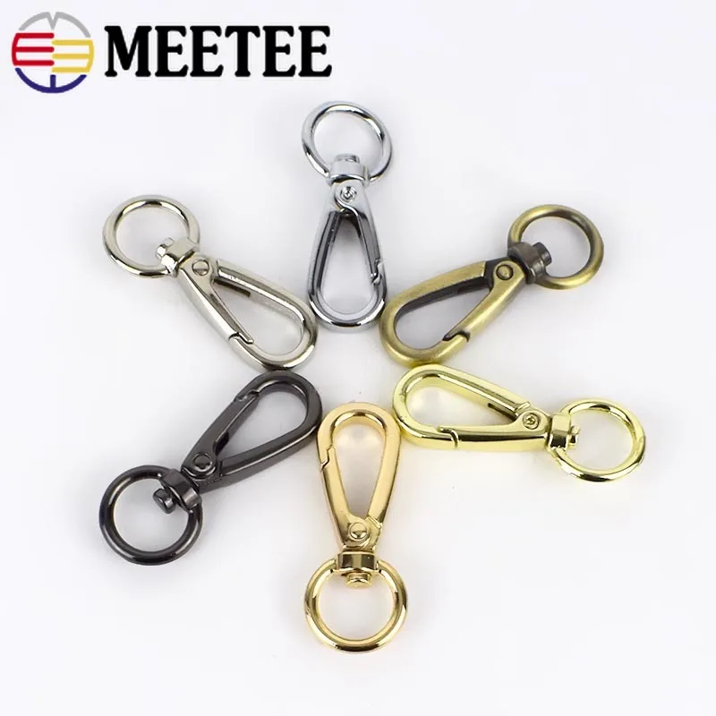 5/10pc Meetee Metal Swivel Trigger Lobster Clasp Snap Hook Buckles for Key Chain Ring DIY Outdoor Backpack Bag Parts Accessories | Дом и сад