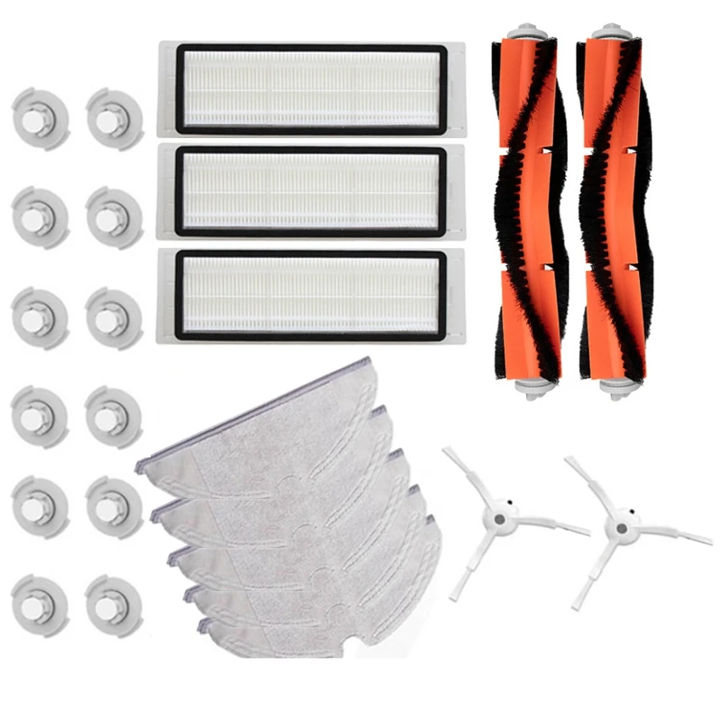 

Accessories Kits for Xiaomi Roborock S50 S51 E20 S5 Roborock Robot Vacuum Parts Filter Side Brush Roll Brush Mop Cloth