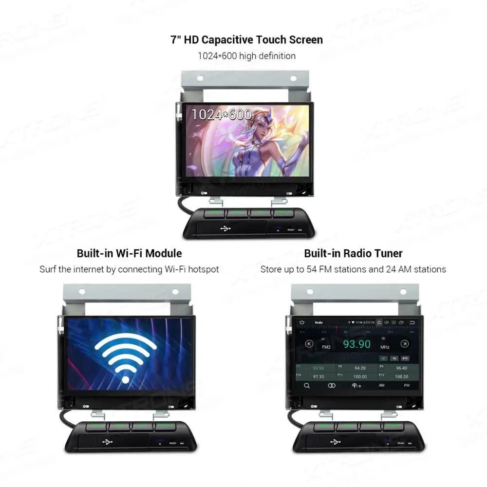 Автомобильный радиоплеер XTRONS 7 дюймов Android 10 0 для Land Rover Freelander 2 2007 2008 2009 2010 2011 2012 GPS