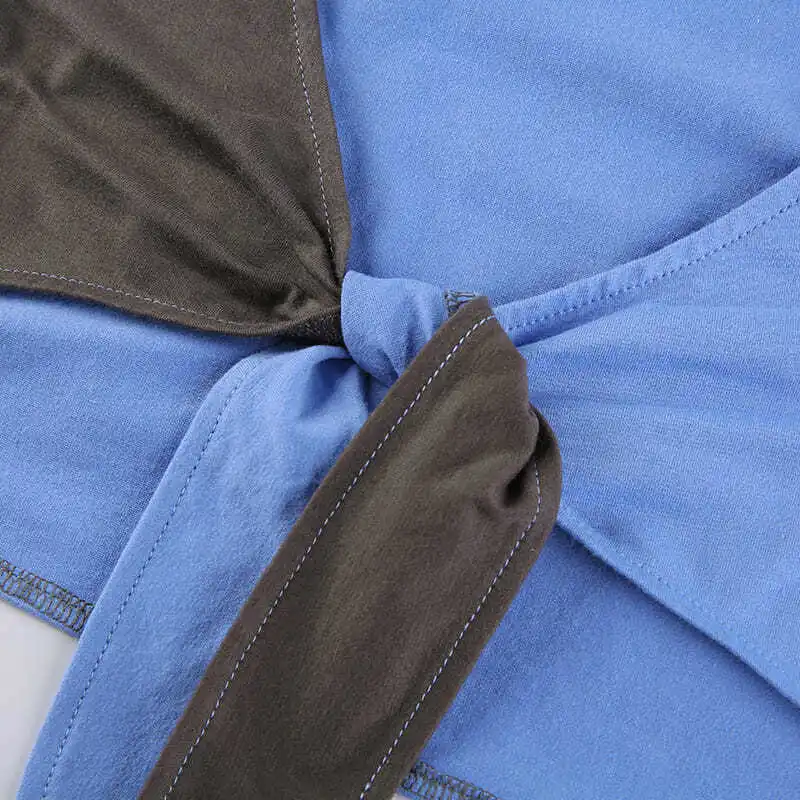 

Women's Sexy Tie Up Crop Top Short Sleeve Deep V Neck Casual Basic T Shirt