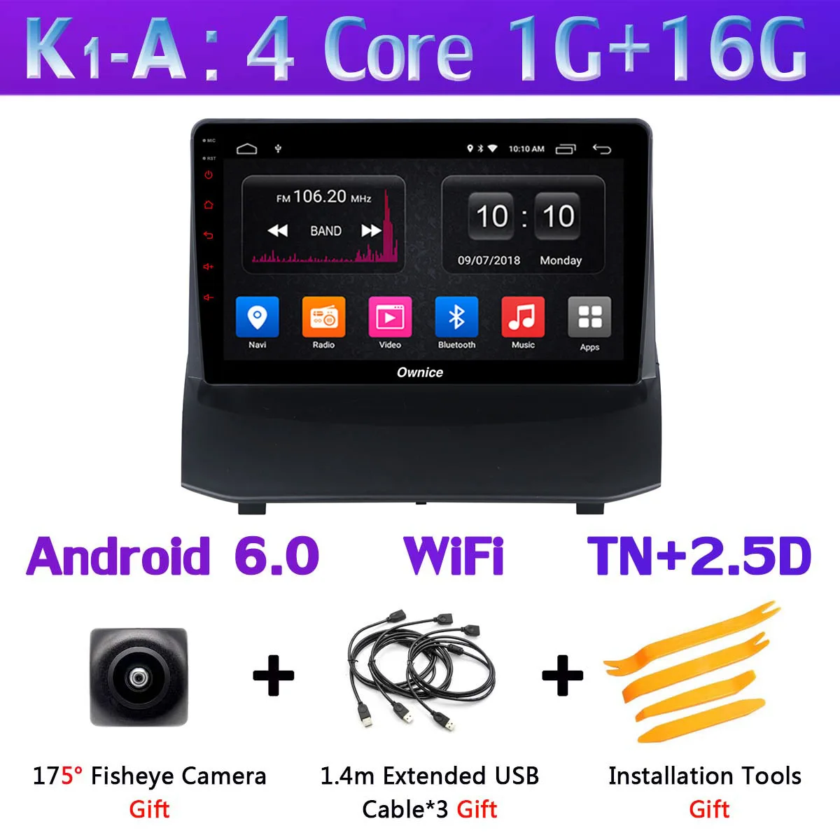K1-A 360°4×DVR камера 4G LTE WiFi 8 ядерный Android 9,0 4G+ 64G SPDIF DSP CarPlay Автомобильный плеер для Ford Fiesta 2009- gps радио - Цвет: K1-A