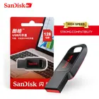 Оригинальный USB-флеш-накопитель SanDisk CZ61, 128 ГБ, 64 ГБ, 32 ГБ, 16 ГБ, чёрный флэш-накопитель USB 2,0, флешка флеш-накопитель, профессиональный U-диск