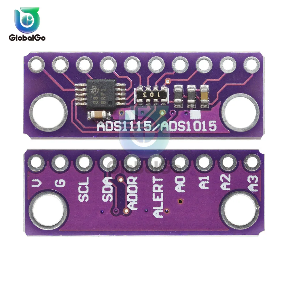 I2C ADS1015 16 бит АЦП модуль с программируемый усилитель 2V to 5V аналого-цифрового