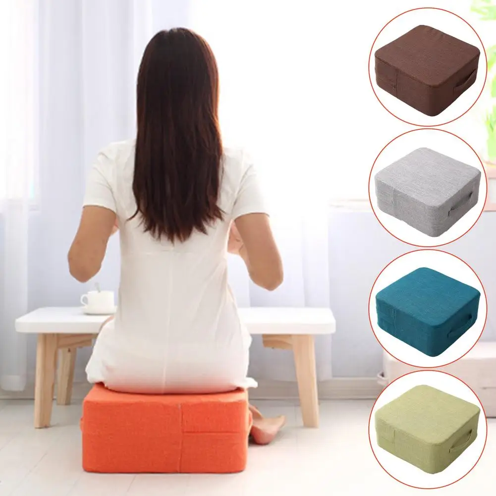 Floor Cushion Soft Seating Pillow With Washable Cover Gym Interior Seat Chair Training Cushion Durable Easy to Carry for Yoga images - 6