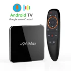 ТВ-приставка H96 MAX X2, Android TV Box 9,0, поддержка голосового управления, четырехъядерный процессор H.265, S905X2, встроенный Wi-Fi, 5,8G, 4K, Android TV, USB 3,0