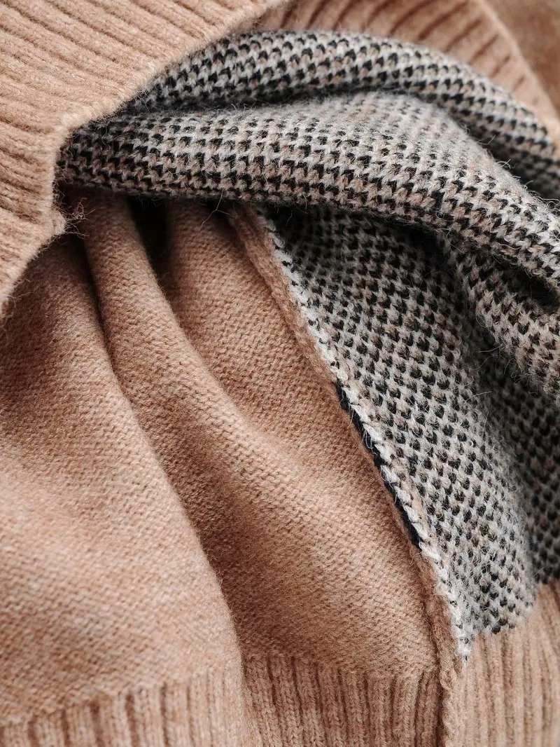 Винтажные женские свитера размера плюс вязаные теплые мягкие пуловеры