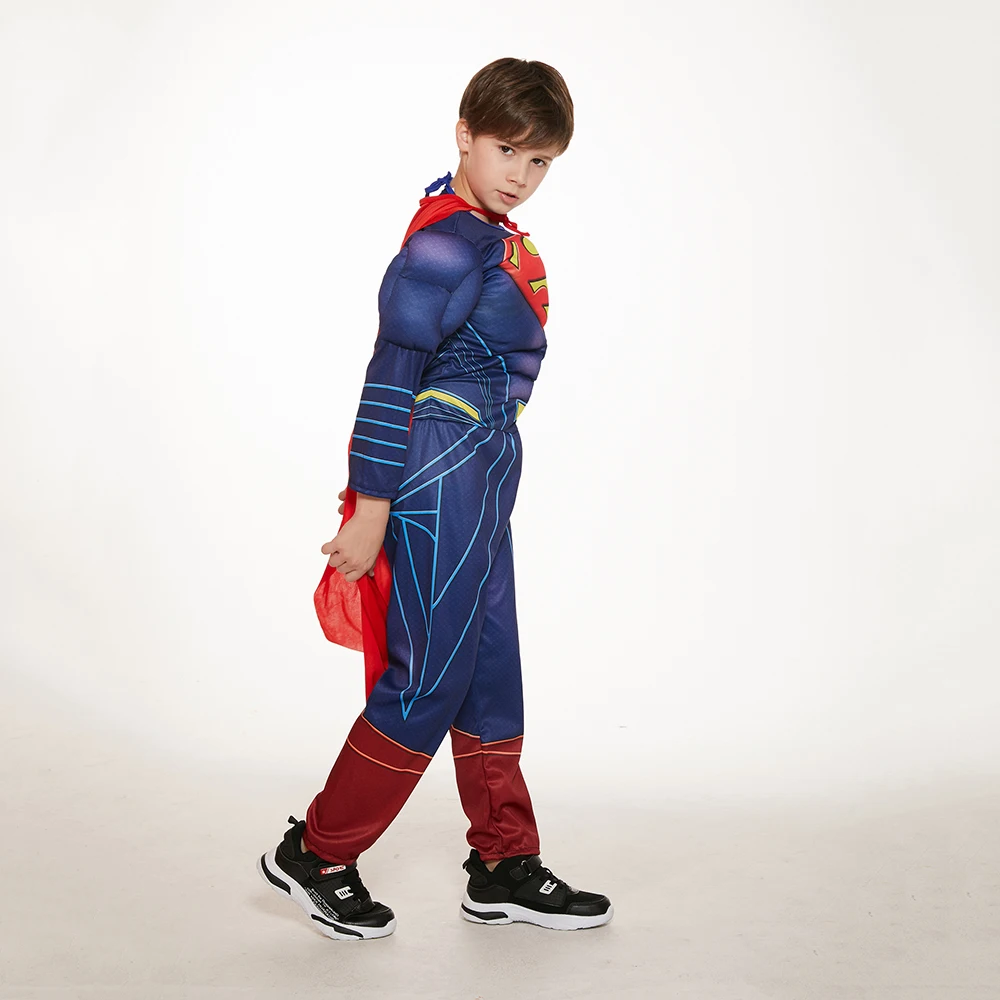 Костюм Супермена из фильма для мальчиков Детский костюм супергероя
