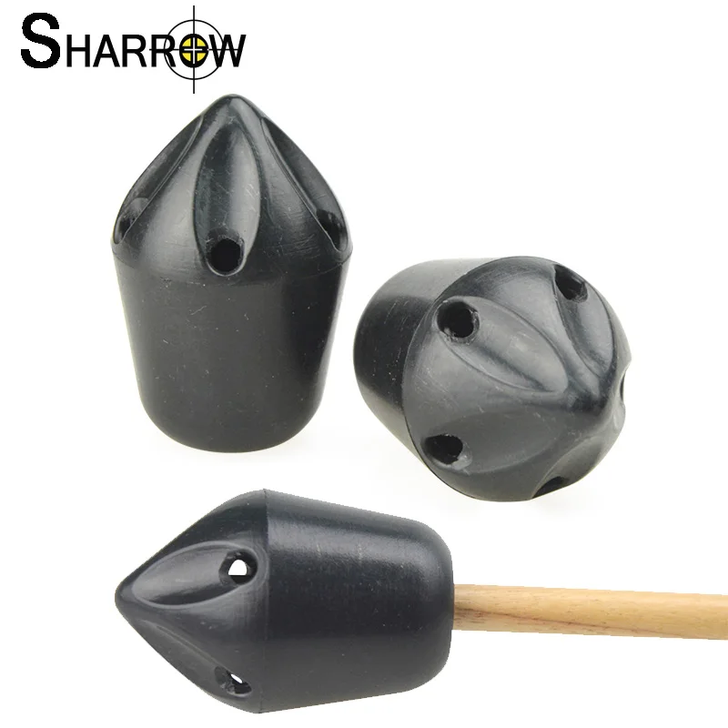 6/12 шт. безопасные пластиковые наконечники стрелы для стрельбы из лука свисток