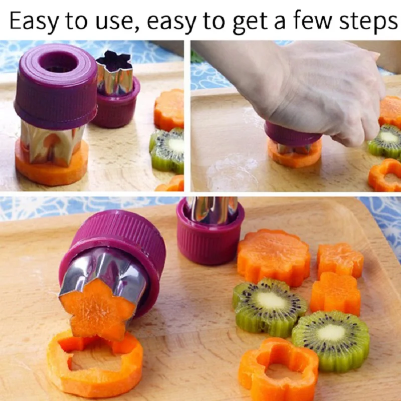 Нержавеющая сталь овощной и фруктовой резки плесень тиснение нож Детские