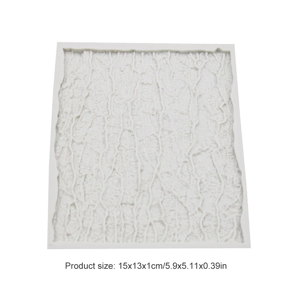 

Tree Bark Texture Wood Pattern Stone Mat Fondant Silicone Mould Cake Decoration Sugar Mold Baking Sugarcraft Chocolate Mold
