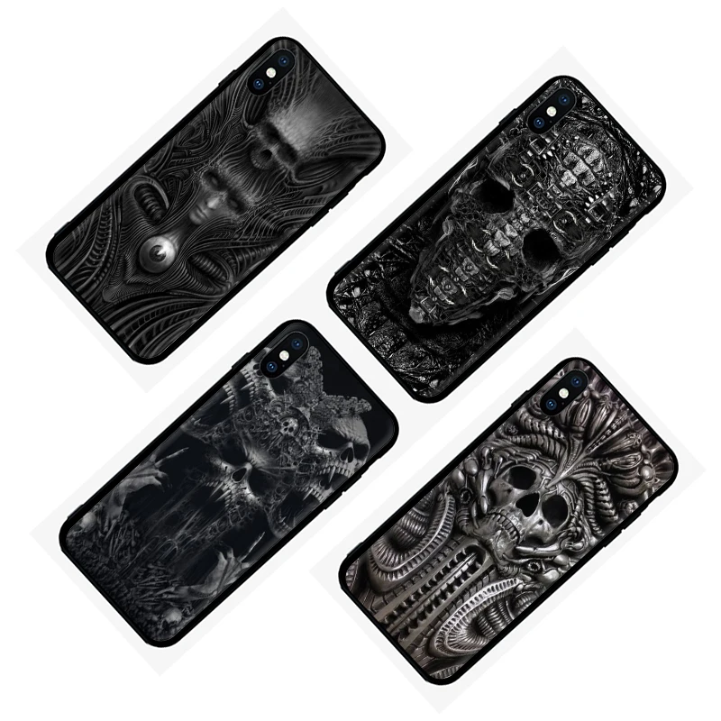 Мягкий силиконовый чехол для телефона EWAU Hr Giger Li II чехол для iPhone 5 5S SE 6 6s 7 8 Plus X XR XS 11 Pro MAX