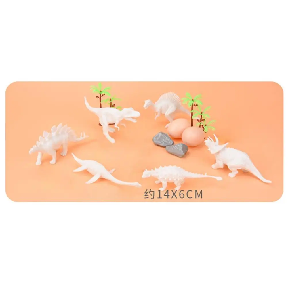 Kit de pintura de dinosaurios para ni&ntilde;os, Set de manualidades y arte con 20 figuras de dinosaurios, accesorios de pintura, regalos DIY para Navidad-4
