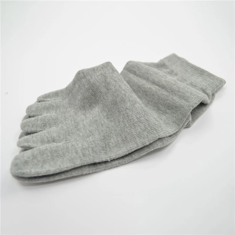 

3 Pairs Male Mens Socks Five Fingers Socks Separated Toes Cotton Solid Comfortable Soft Casual Ankle Hot Selling