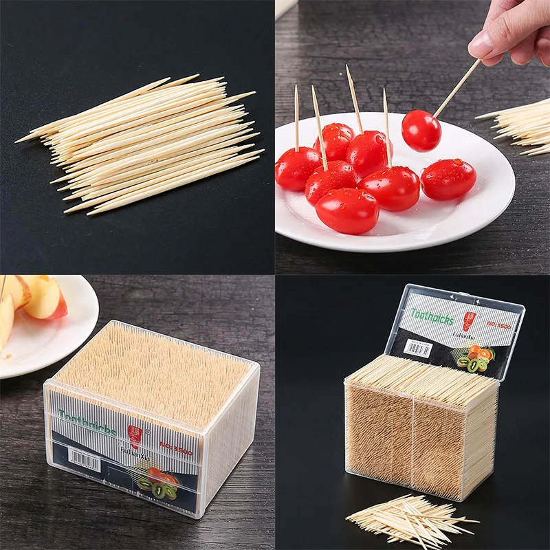 

3500 Sticks of Family Double-head Disposable Environmentally Friendly Tooth Picking Tool for Home Hotel Eating Fruit Toothpicks