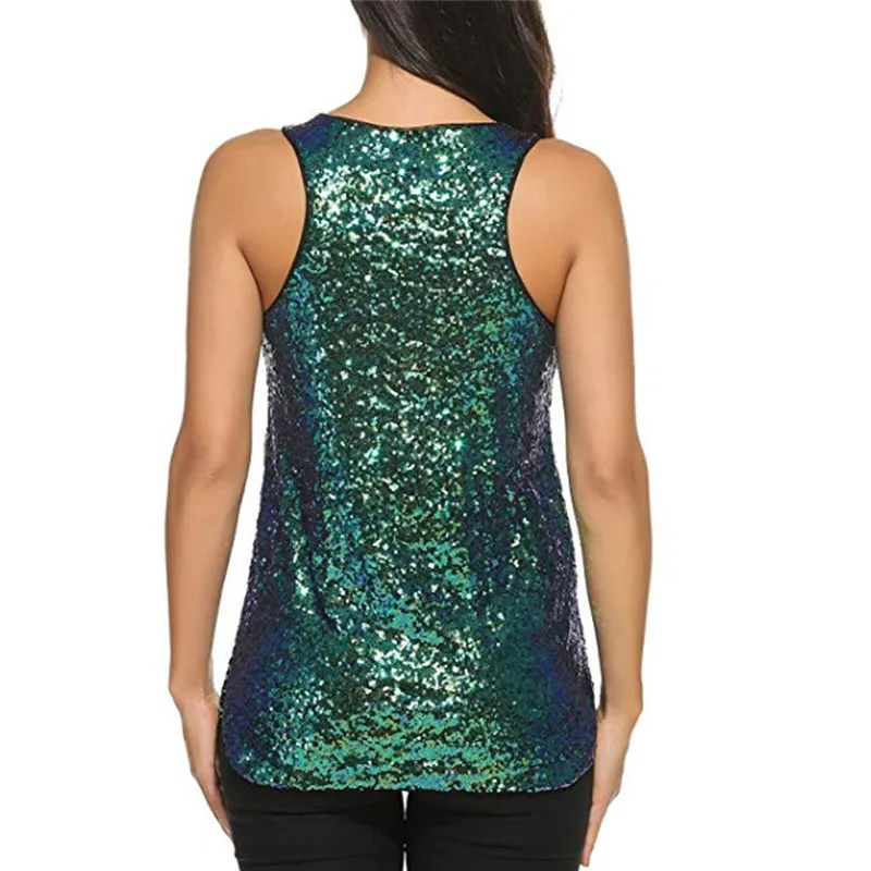 Camisole женские полосатые майки, женские сексуальные топы с v-образным вырезом, блестящая майка с блестками, топы на бретелях, женские топы