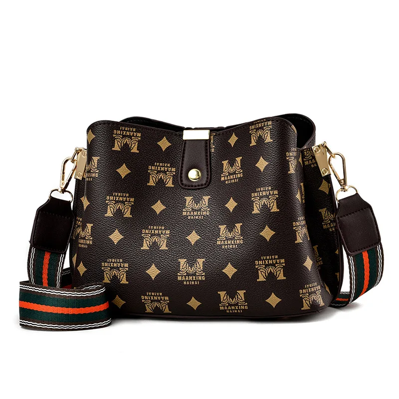 

Wild diagonal small bag 2020 autumn and winter new women's bag printing hand bag shoulder shell bag character retro women bag