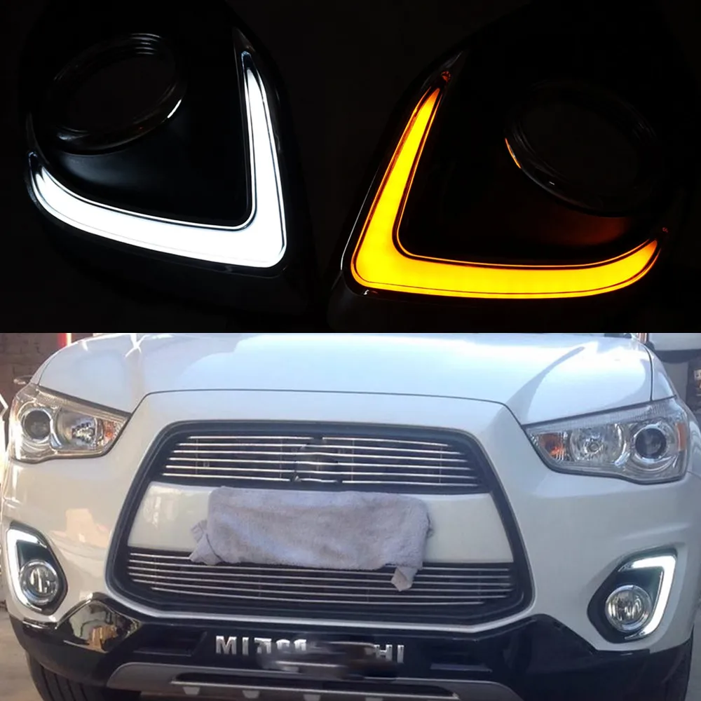 1 комплект для Mitsubishi ASX 2013 2014 2015 светодиодные дневные ходовые огни COB DRL