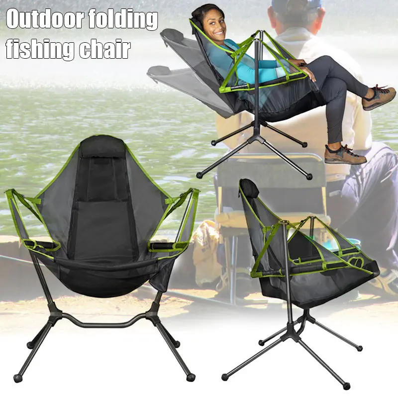 Chair Camping Swing Luxury Recliner Relaxation Swinging Comfort Lean Back Outdoor Folding Chair Kamp Sandalyesi Silla Plegable