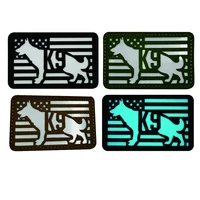 k9 dogs ir patch armband badge sticker decal applique embellishment glow in dark military tactical service dog reflective patch