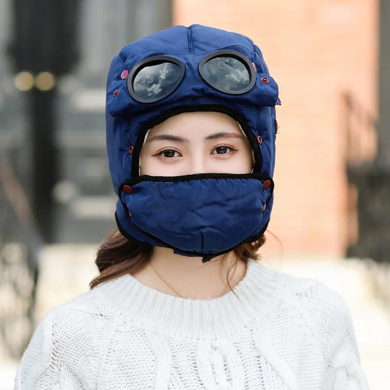 Женская зимняя меховая шапка Doitbest мужские шапки-бомберы ветрозащитная плотная