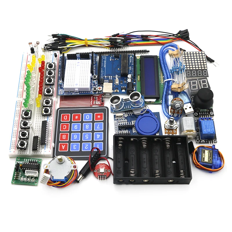 Стартовый комплект для arduino Uno R3 макетная плата и держатель Step Motor / Servo /1602