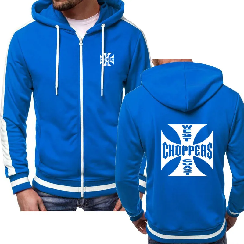 Весна Осень Harajuku Толстовка West Coast Choppers толстовки для мужчин Уличная