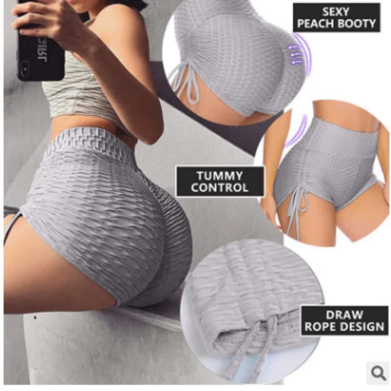 

SALSPOR Для Женщин Йога шорты для занятий фитнесом, пуш-ап, тренировка, бег быстрый сухой спортивной одежды шорты Повседневное спортивная езда ...