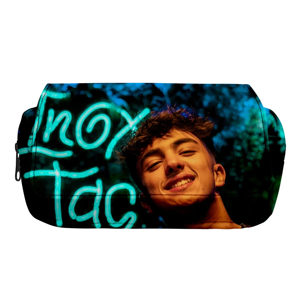 Двухслойный пенал Inoxtag большая сумка-тоут школьный милый холщовый для карандашей