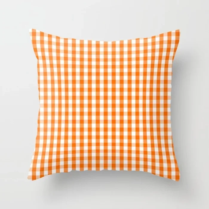 Retro Plaid 04 Двусторонняя печать полиэстер Декоративная Подушка Чехол Белый Черный проверенный Красный Синий Подушка в клетку для стула чехол для дивана автомобиля дома - Цвет: Retro Plaid 04