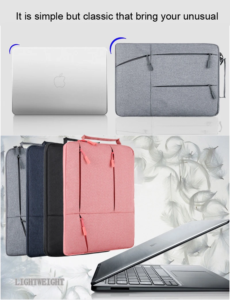 Сумка для ноутбука Macbook Air Pro retina 11 12 13 14 15 15,6 дюймов ноутбук рукав ПК для Xiaomi hp DELL планшет сумка чехол