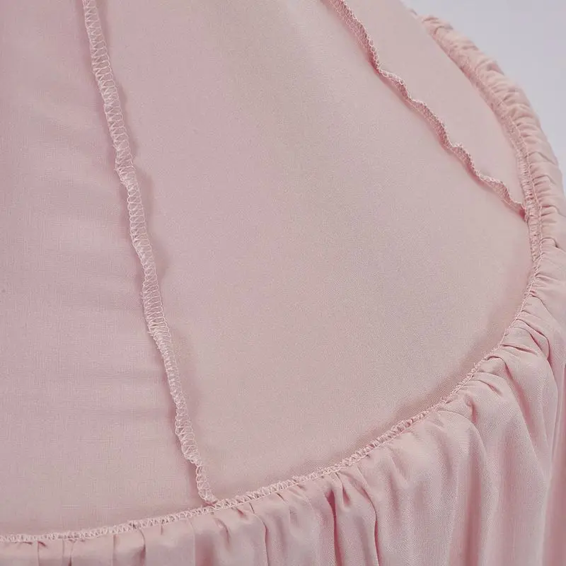 

Baby Bed Curtain Canopy Children Room Crib Netting Tent Newborn Infants Cotton Hung Hairball Dome Mosquito Mesh Photography Prop