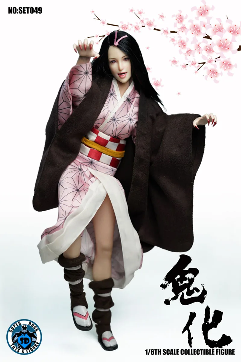 

SUPER DUCK SET049 1/6 Demon Slayer Blade Nidouzi Clothes With Head Fit 12" PH TBL Figure Model