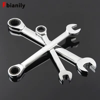 wrench set ratchet spanners wrench fine tooth gear ring torque and socket wrench set nut tools for home for repair set of wrench