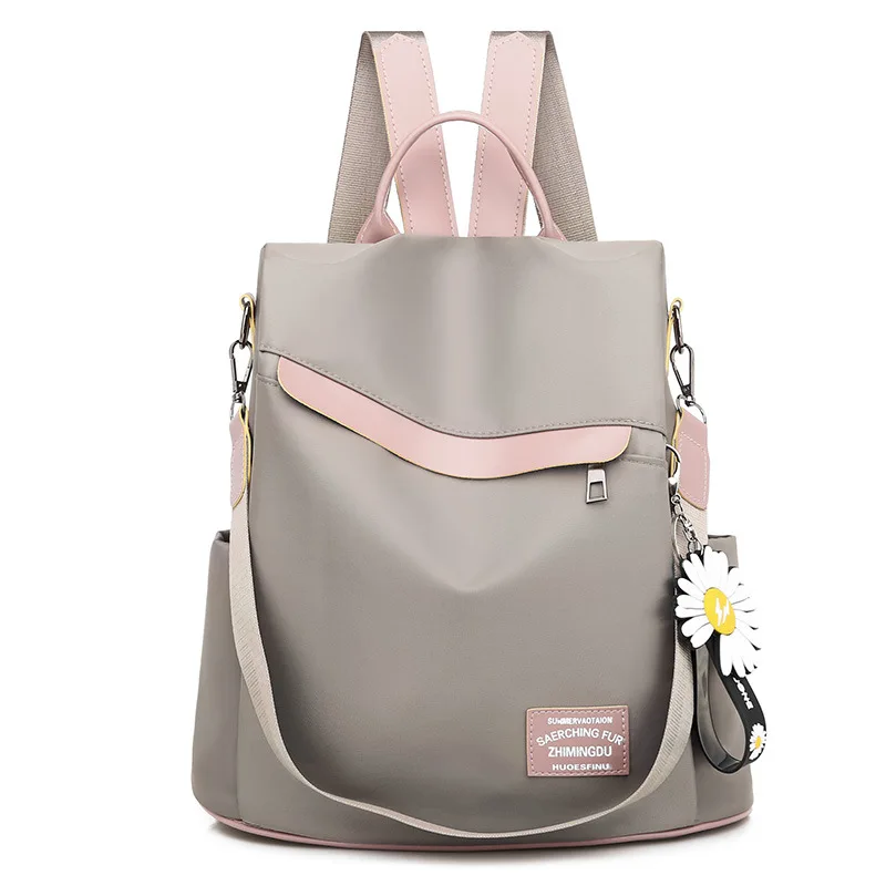 

Women's Anti-theft Backpack British Style Fashion Solid School Bag Casual Portable Travel Shoulder Bag
