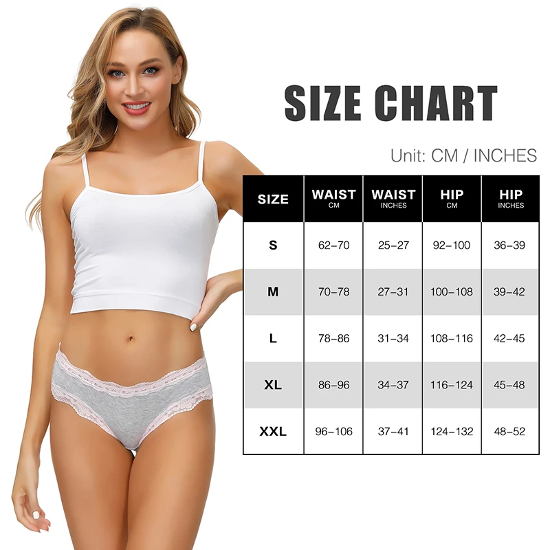 Women Underwear Panties Det 5pcs/Lot Cotton Briefs Soft Comfortable Sexy Underpants Solid Color Female Lingerie