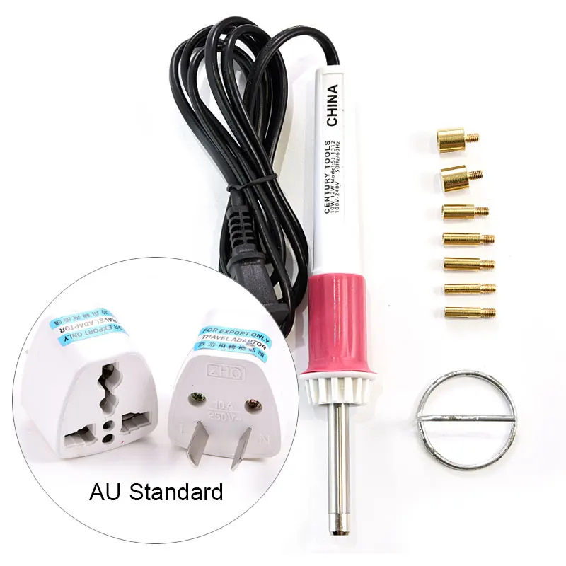 white-AU Быстро нагревается! EU/US Plug белое устройство горячей фиксации для нанесения страз розовый Железный-на горячей фиксации Стразы аппликатор палочка термофиксация инструмент Y2852 - Цвет: white-AU