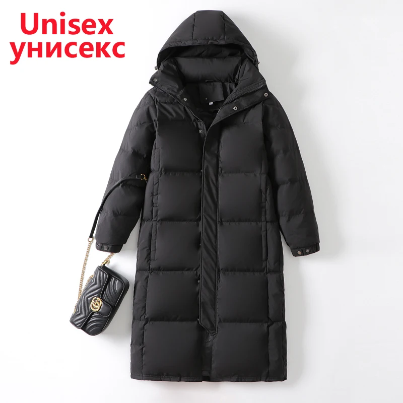 Парная пуховая куртка для женщин зимняя стеганая Толстая с - Цена: 3427.49