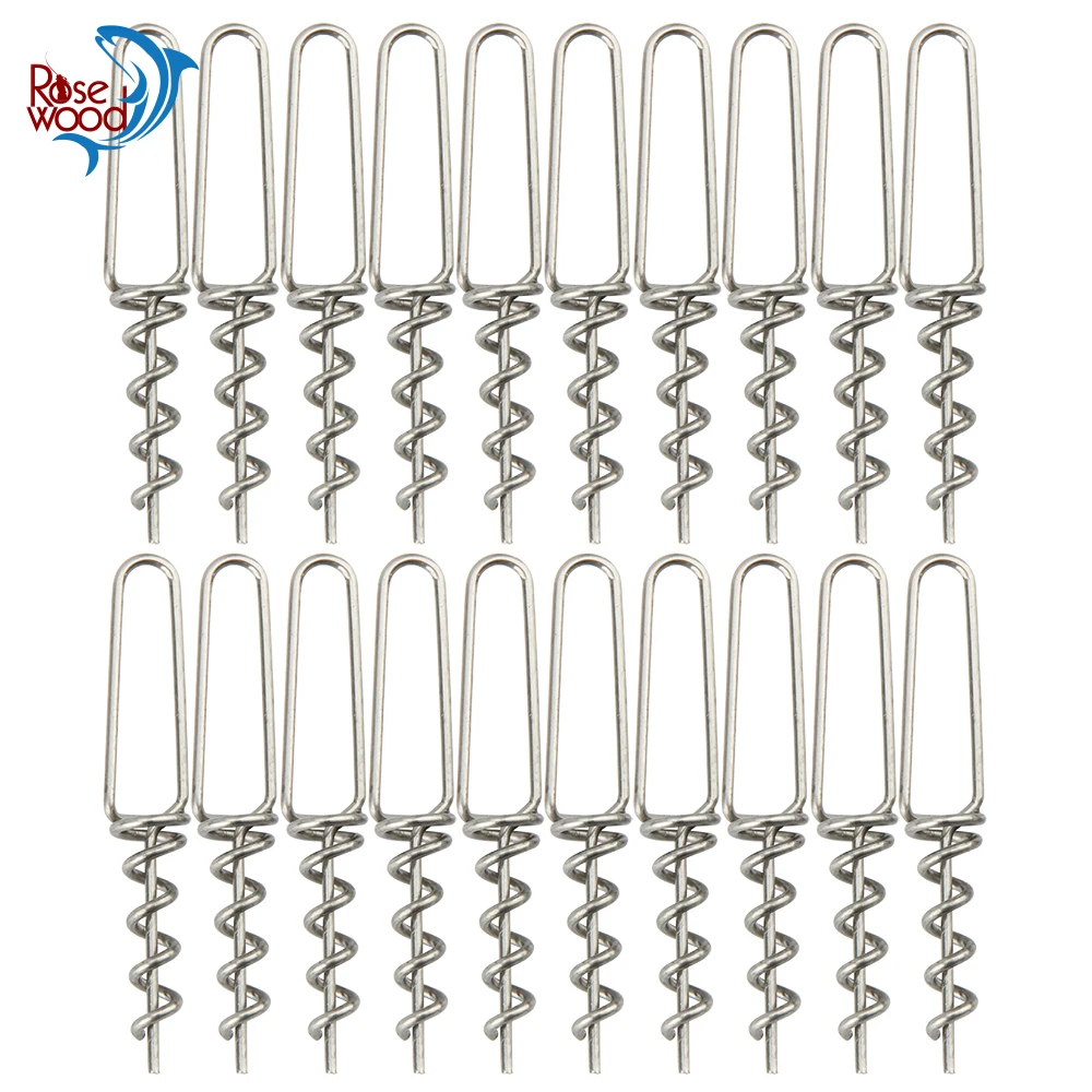 Спираль для мягкой приманки из розового дерева 45 мм 12 шт./лот|Наживки рыбной