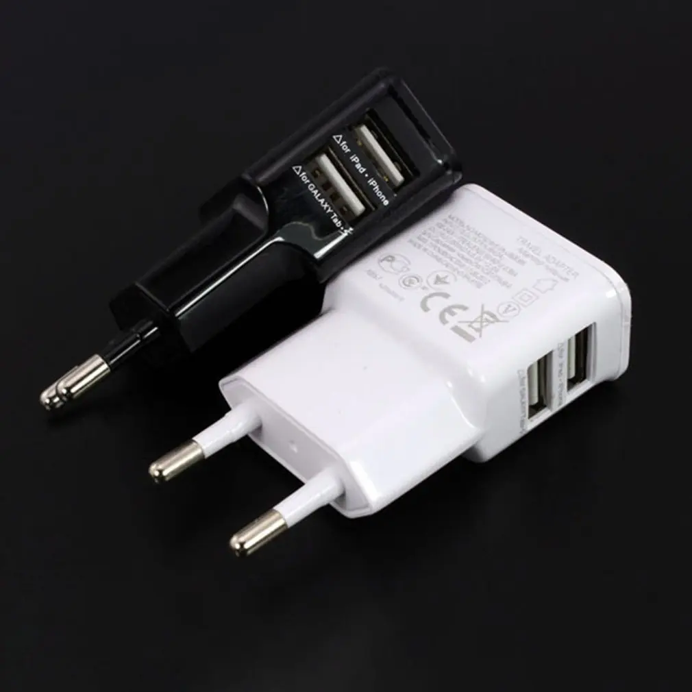 EU plug 5V 2A Dual USB Универсальное зарядное устройство для мобильного телефона s Походное зарядное устройство, адаптер для iPhone для Android