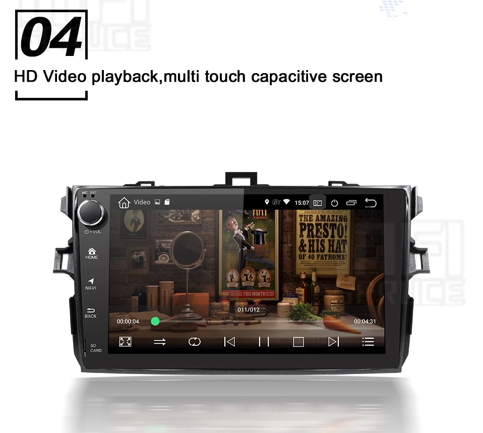 PX30 32G Android 9,0 автомобильный dvd-плеер для Toyota Corolla 9 дюймов 1024*600 экран автомобиля Радио Стерео gps навигация видео плеер
