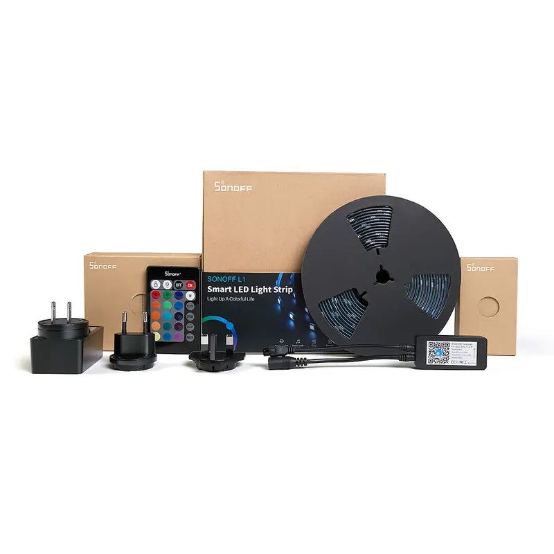 Светодиодная лента Sonoff 5050RGB 2M/5M с регулируемой яркостью гибкая умная цветная