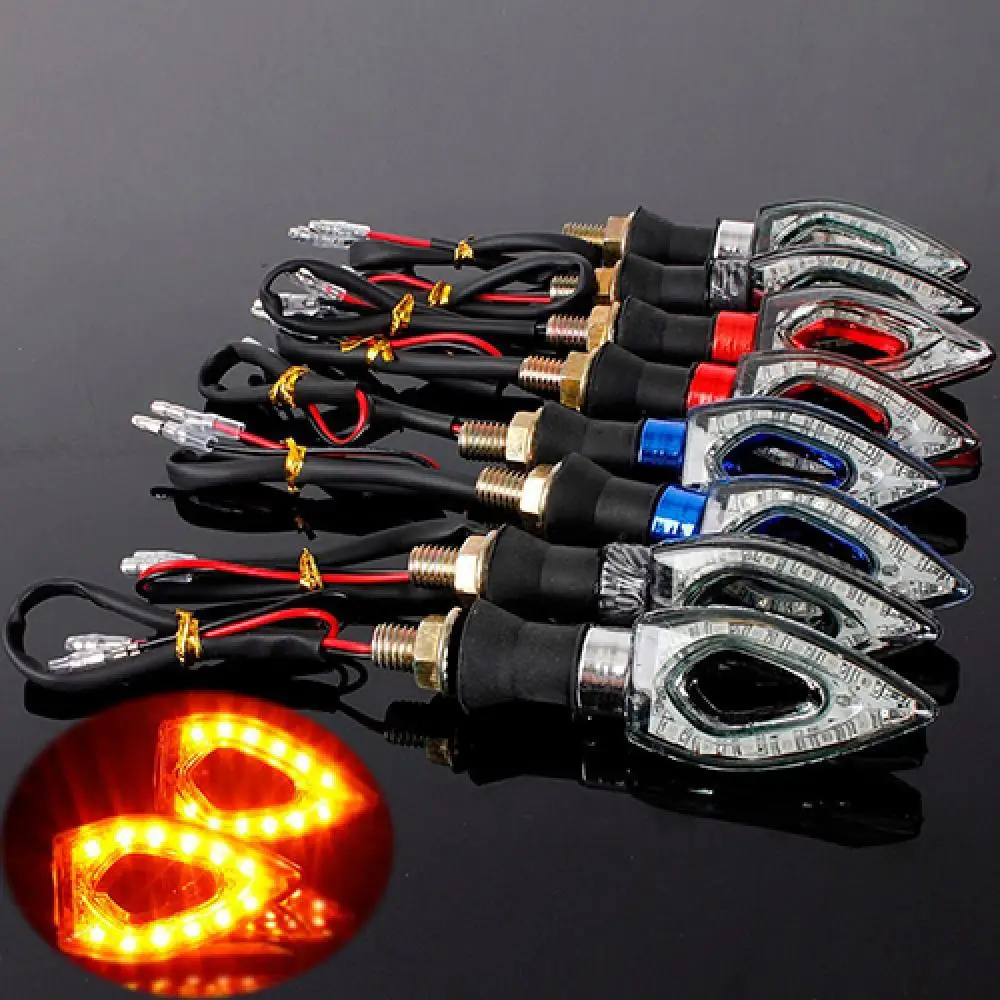 

85% Hot Sales!!! 2 Pcs Universal Motorcycle 12LED Blinker Turn Signal Indicator Lights Lamps
